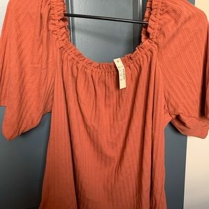 Madewell burnt orange NWT